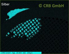 CRB GmbH | Mapeo, Distribución de Elemento Imagen Ag | © CRB Analysis Service GmbH